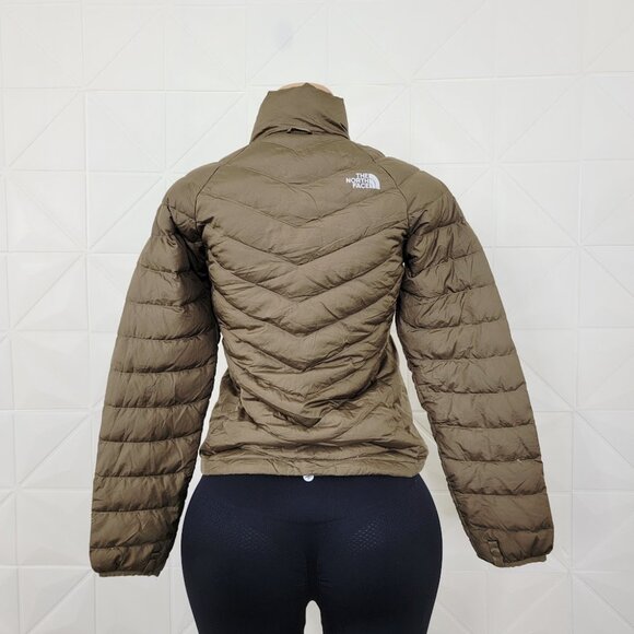 The North Face Women's Army Green Flare 550 Down Quilted Puffer Jacket Size S - Picture 5 of 9